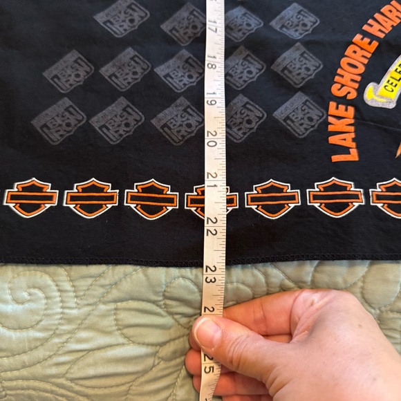 Harley-Davidson Lake Shore Illinois Black Bandana - Picture 5 of 5